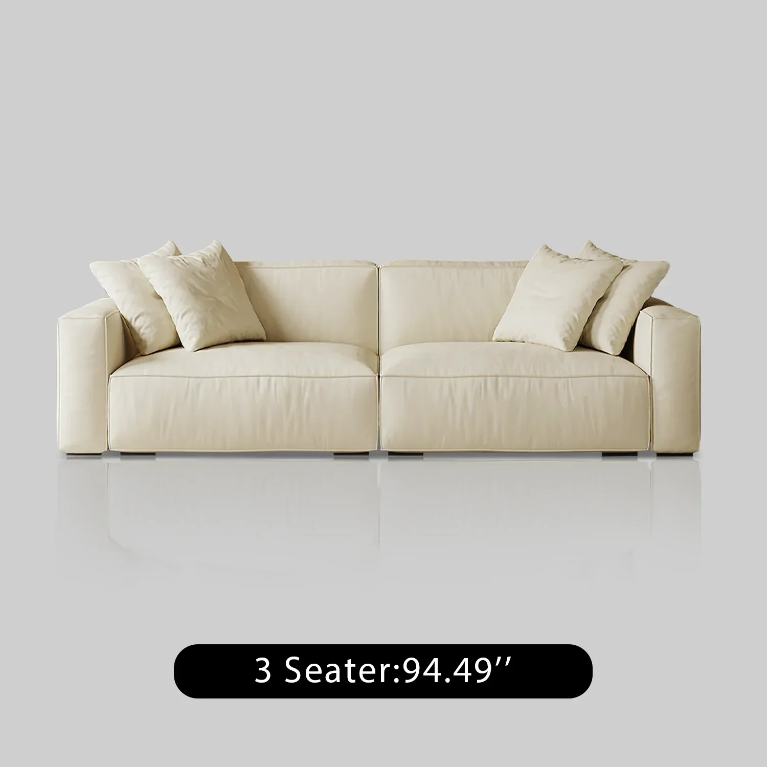 w-4_29bd79dd-46ec-434e-84bb-87187cbc0d26 Italienisches minimalistisches Sofa aus Vollnarbenleder – Bild 1